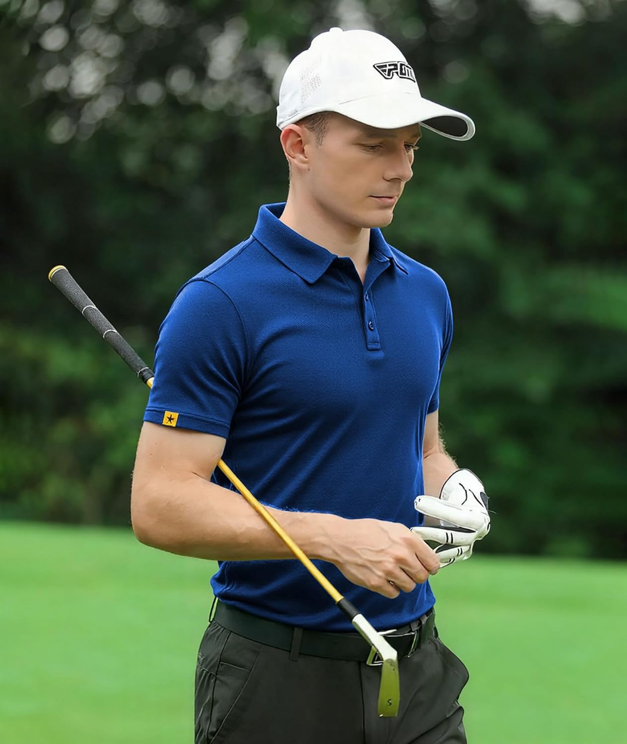 ZITY Men's Golf Shirts Short Sleeve Collared Polo Shirts for Men Moisture Wicking Solid Tennis Shirt - Image 2