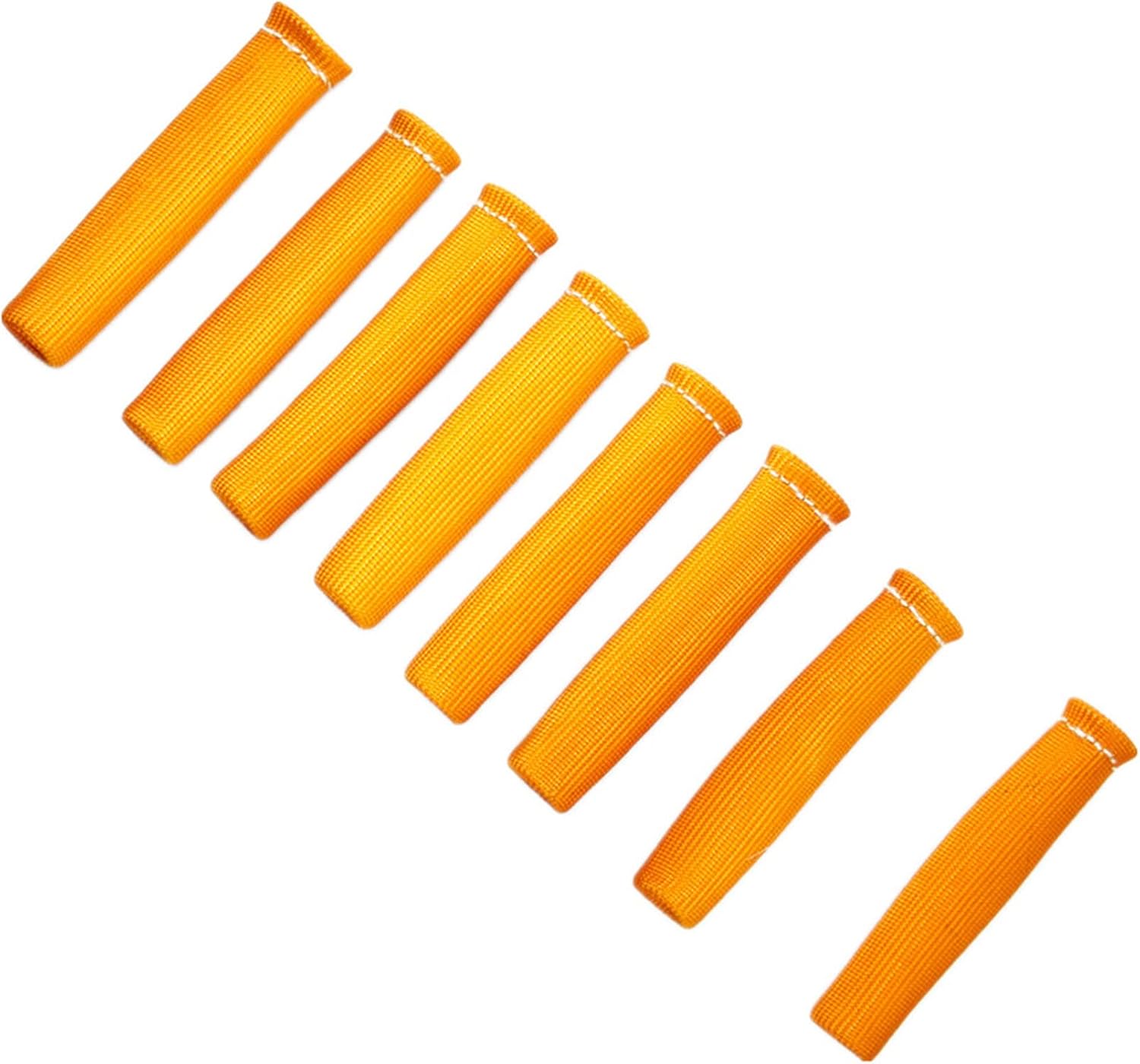 WFLNHB Orange 8PCS 1200° Spark Plug Wire Boots Heat Shield Protector Sleeve Replacement for SBC BBC