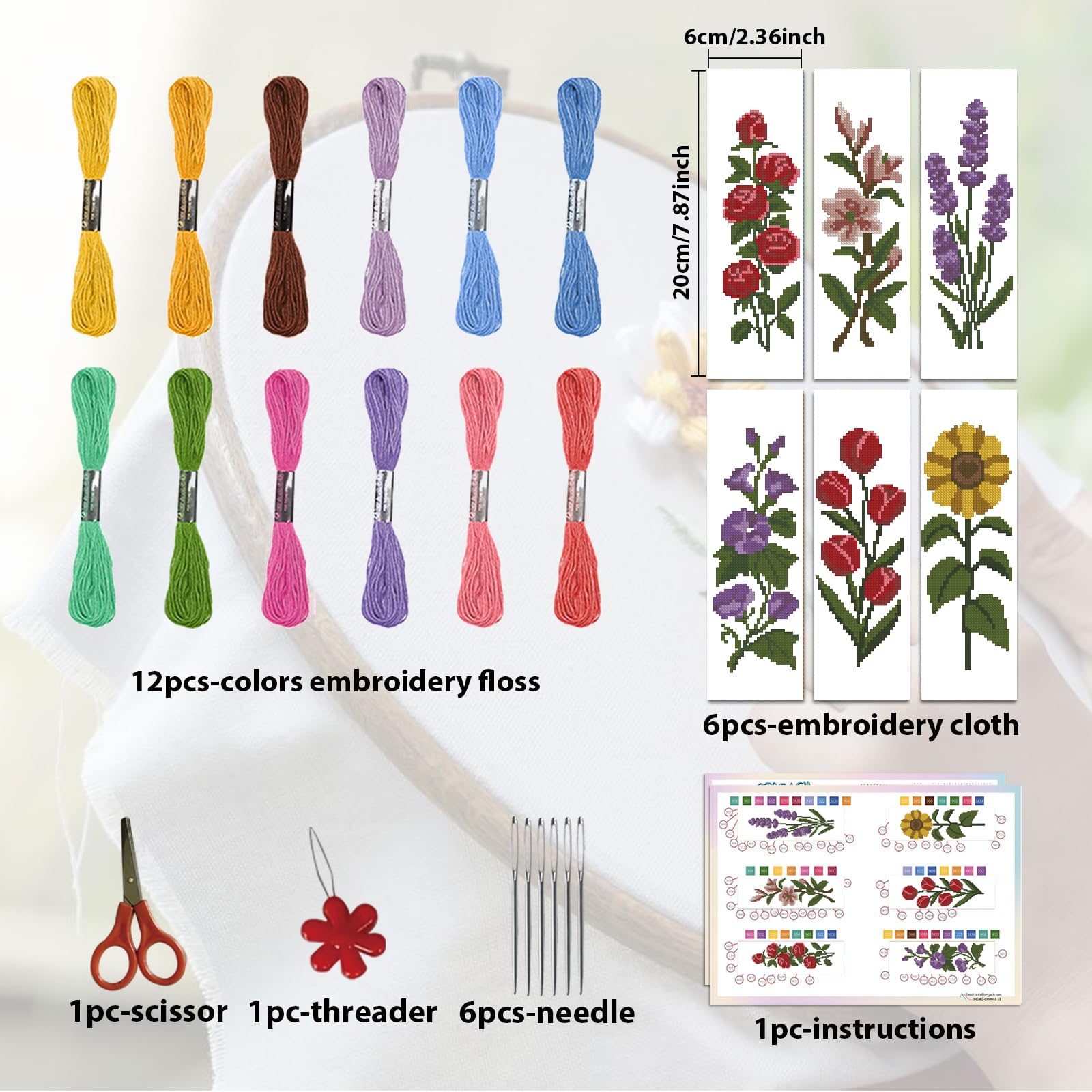 Cross Stitch Bookmark Kits - Beginner Friendly -2 Cross Stitch Bookmark Kits - Beginner Friendly -2