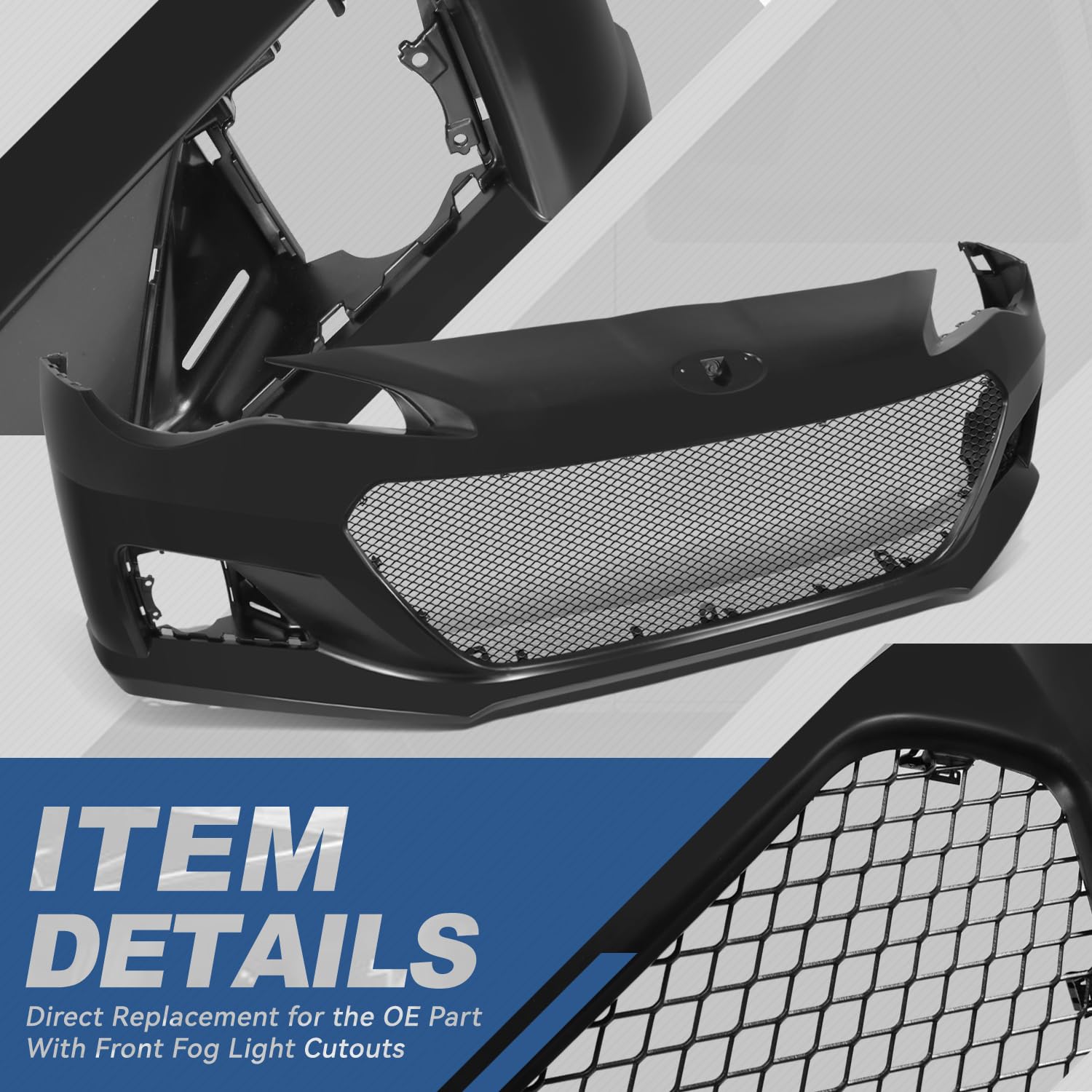 Amazon.com: Auto Dynasty Front Bumper Grille Assembly Compatible