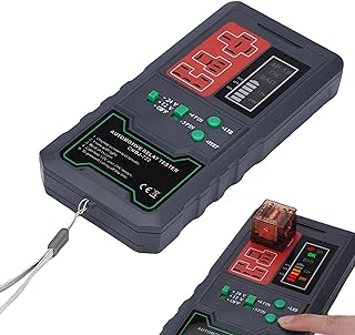Car Relay Tester,Precise 12V/24V LED Screen Auto Relay Test Equipment | Vehicle Large Capacity Battery 4 pin/ 5pin Relay Test Device, Circuit Testing Kit for Cars Niayou