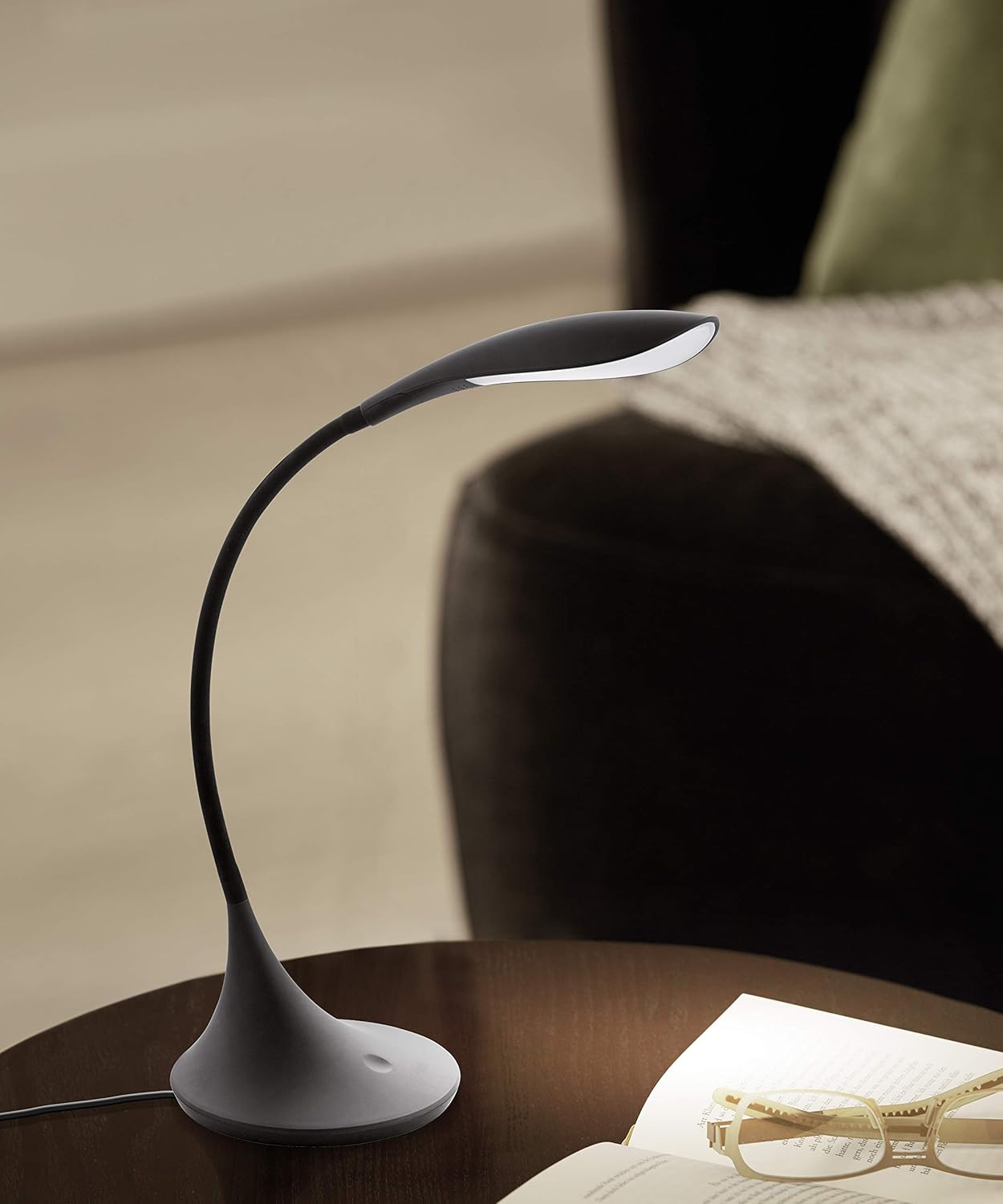EGLO Lighting 1x4.5W LED Desk Lamp w/Black Finish