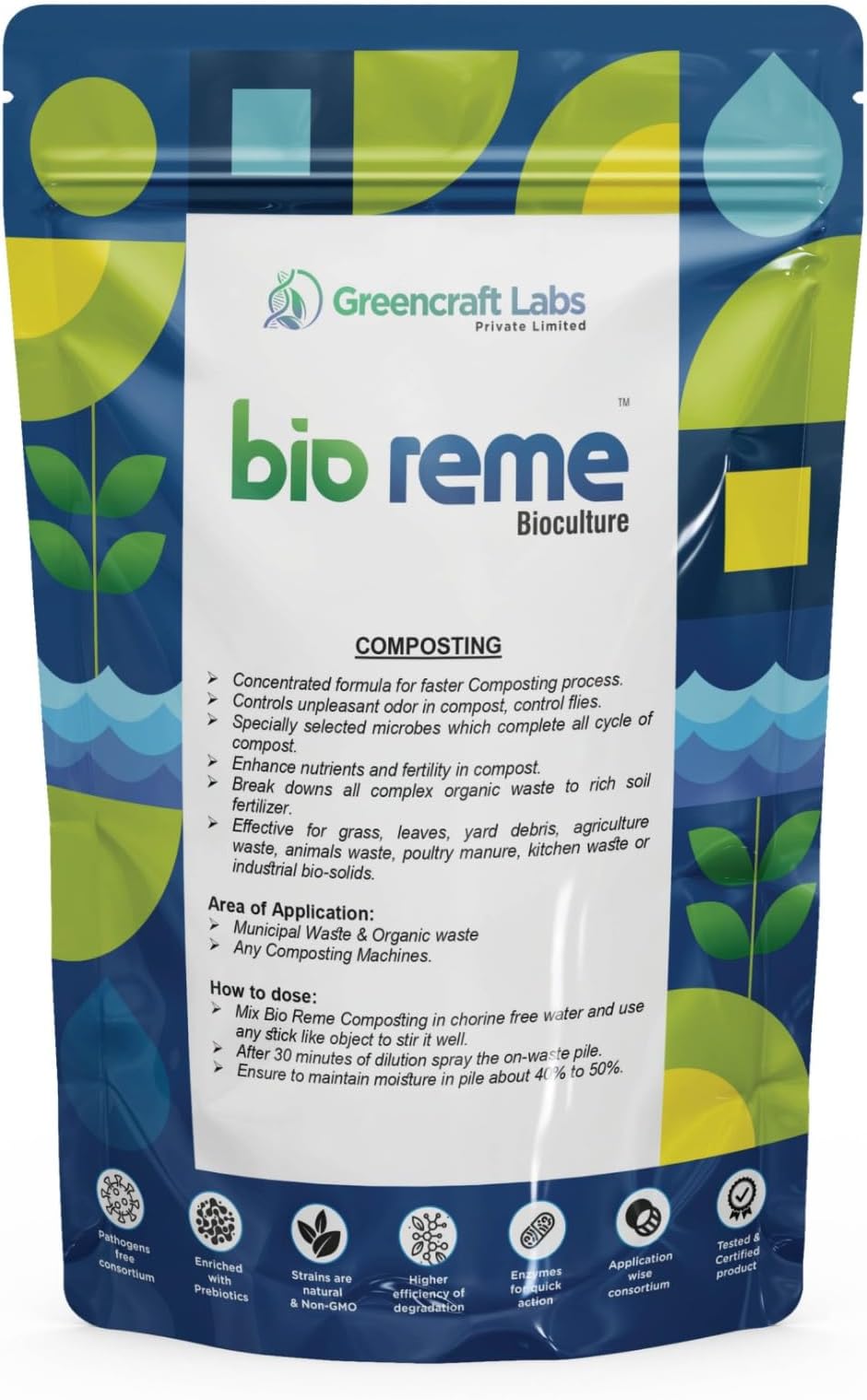 Bio Reme Compost Maker Powder (1kg) - Eco-Friendly Microbes for Faster, Odor-Free Composting & Richer Soil