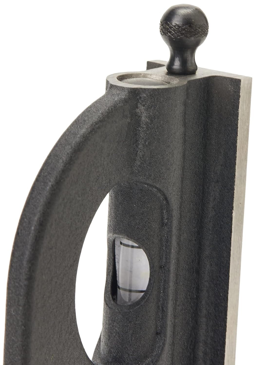 Starrett Steel Combination Square with Square Head - 12" Blade Length, Cast Iron Heads, Reversible Lock Bolt, Scriber, Spirit Level, 4R Graduation Type - 11H-12-4R