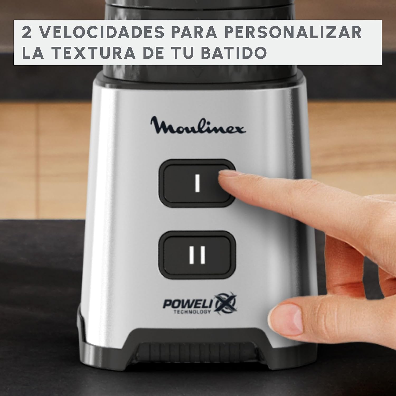 Batidora Personal Moulinex Pulseo: Potente y Versátil para Smoothies y Zumos