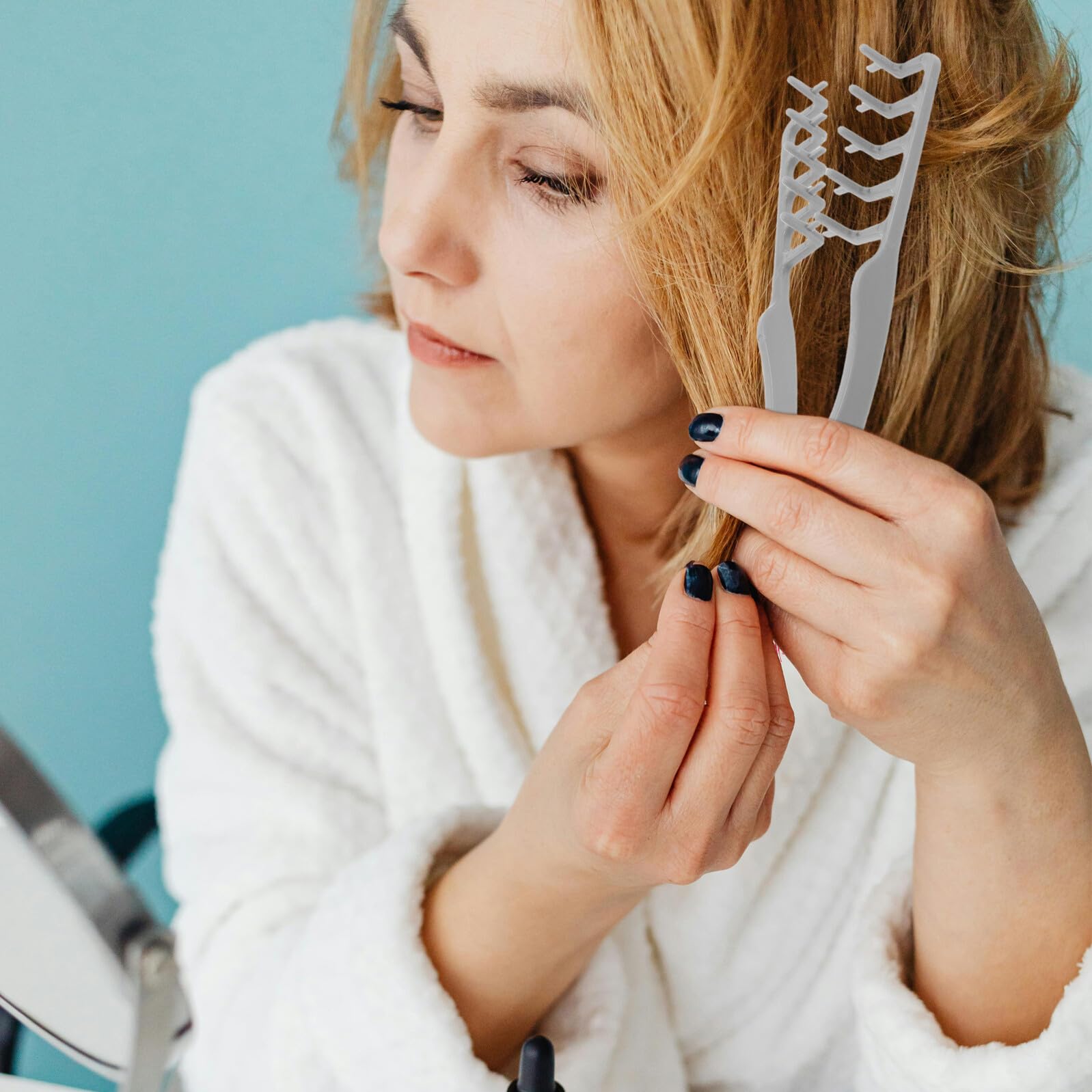 10piezas Peine Voluminizador Textura Esponjosa para Levantar Raíces Peine de Dientes Anchos para Cabello Afro y Flequillo Herramienta de Peinado para Mujeres y Hombres