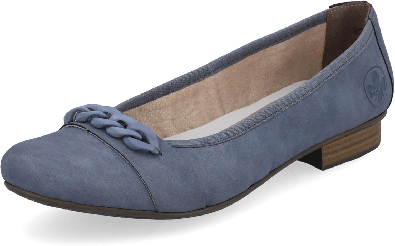 Rieker Women's 51990 Ballet Flats, Blue