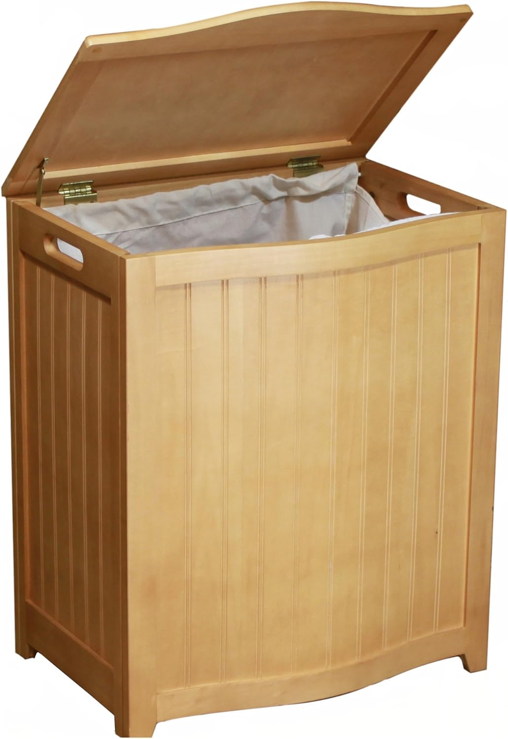 OceanStar Design Group Bowed Front Laundry Hamper BHP0106MH