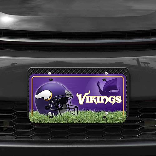 Vista 17 de Rico Industries Placa de matrícula de metal unisex para adultos de la NFL