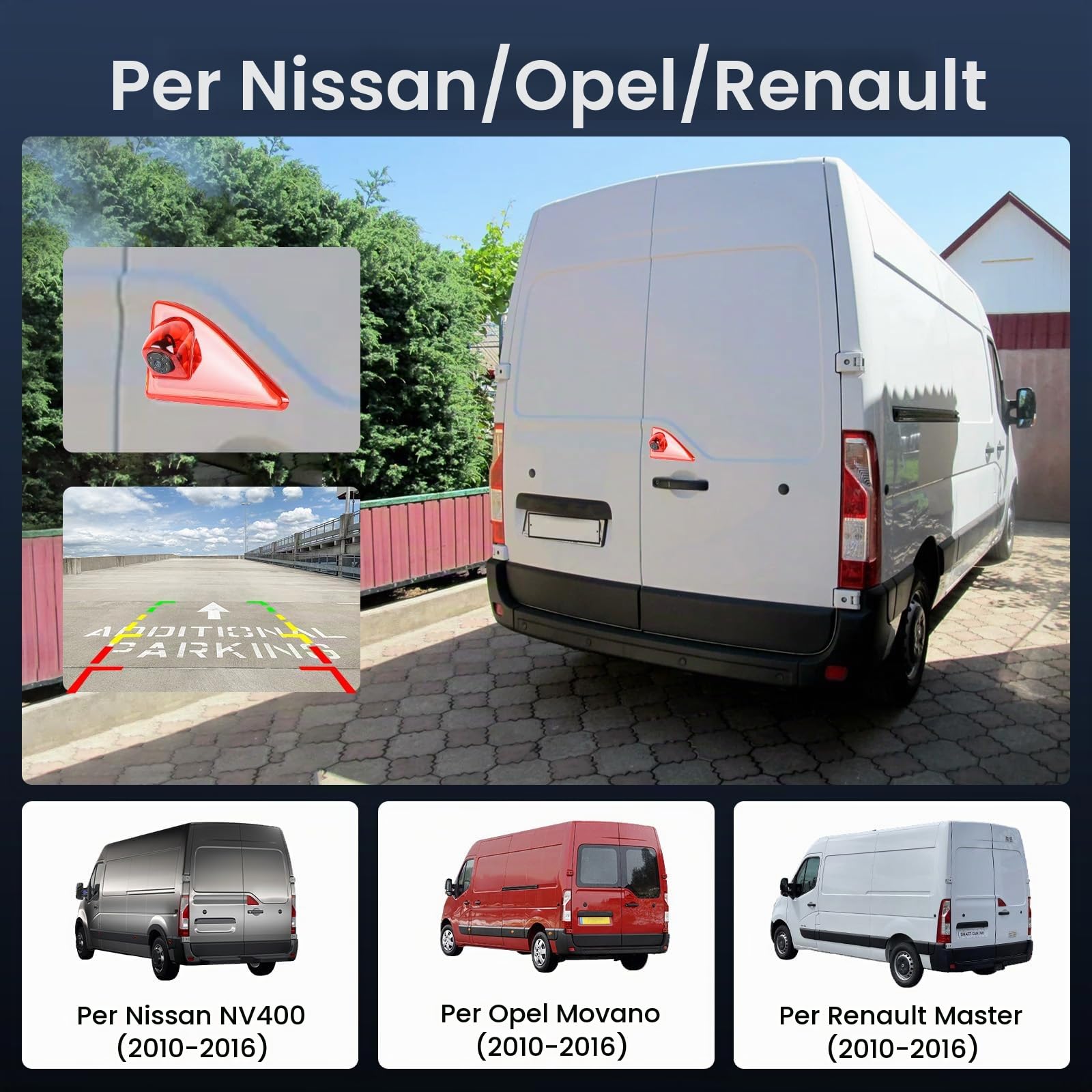 Inefala Telecamera Retromarcia per Renault Master 2010-2016
