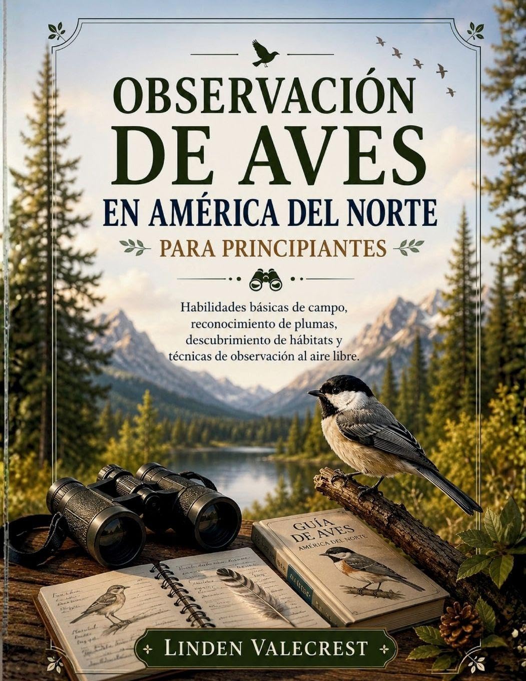 OBSERVACIÓN DE AVES EN AMÉRICA DEL NORTE PARA PRINCIPIANTES: Habilidades básicas de campo, reconocimiento de plumas, descubrimiento de hábitats y técnicas de observación al aire libre.