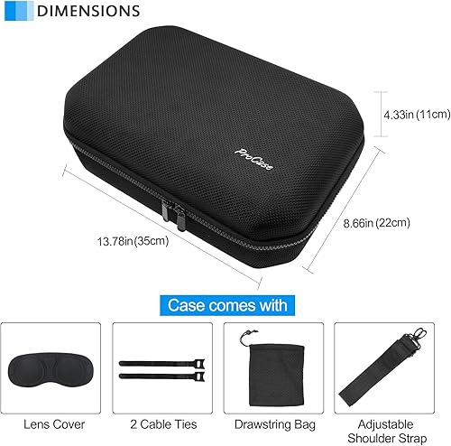 Miniatura 7 de ProCase Eva - Funda protectora para Oculus Quest 2, accesorios de controlador de Gamepad, bolsa de transporte dura a prueba de golpes, funda de