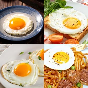 Black Silicone Egg Ring, 4 Pack Egg Ring Molds for Fried Egg, Non-stick Egg Cooker Ring