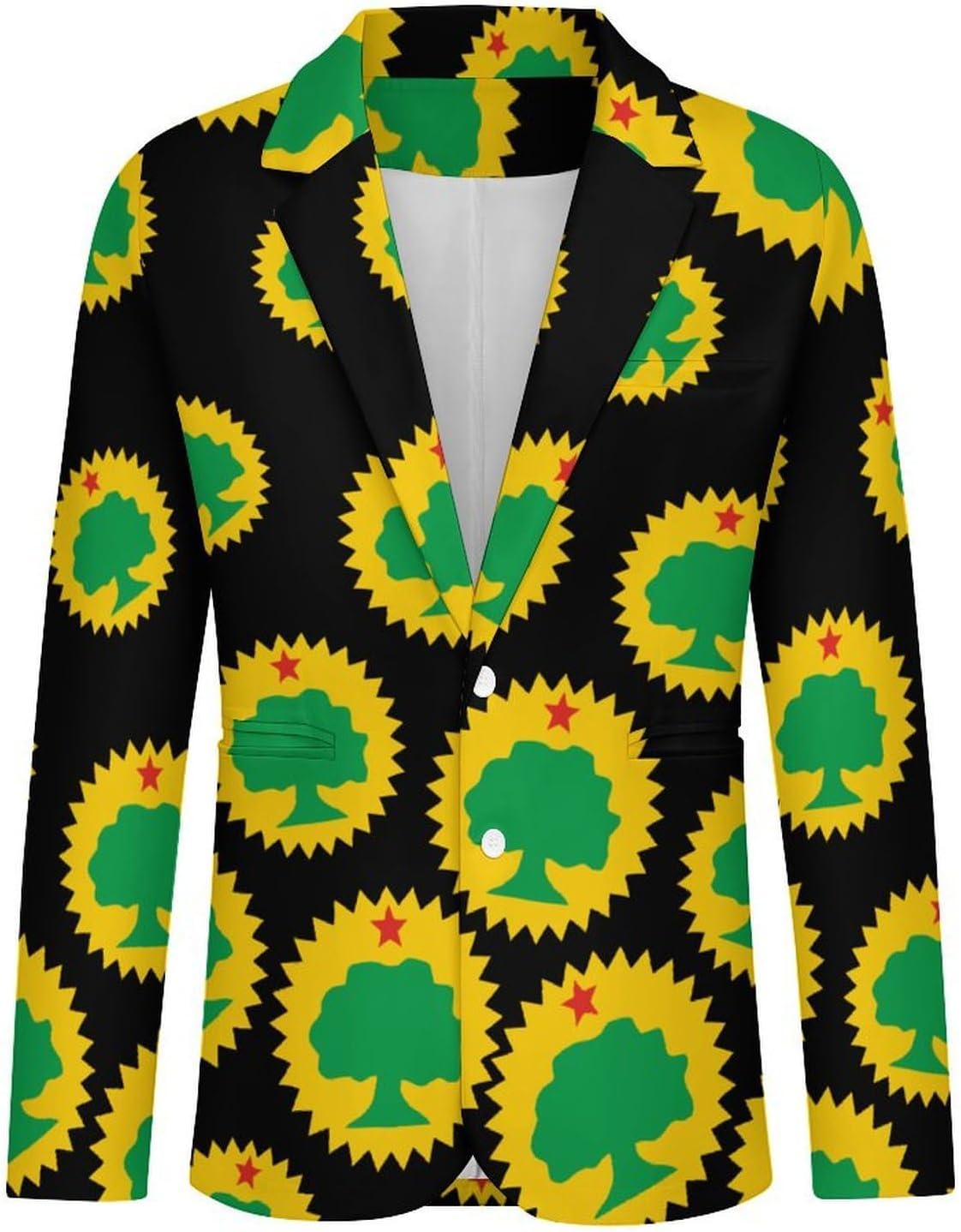 Flag of The Oromo Novelty Men's Blazer Slim Fit Suit Jackets 6X-Large