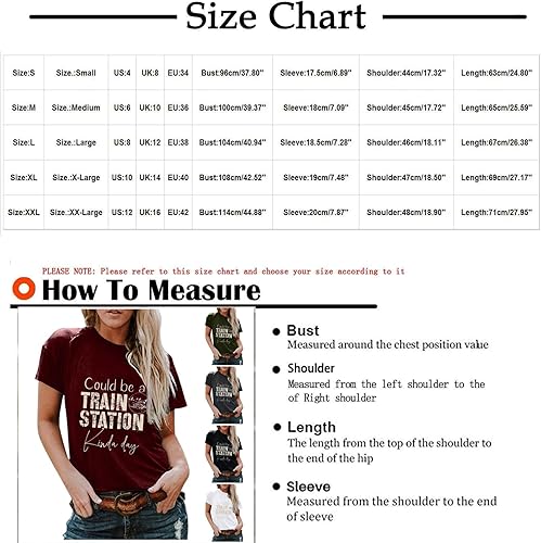 Miniatura 4 de Cute Tops for Women Womens Fashion Summer Print T-Shirt Short Sleeve Tops Hide Belly Tee