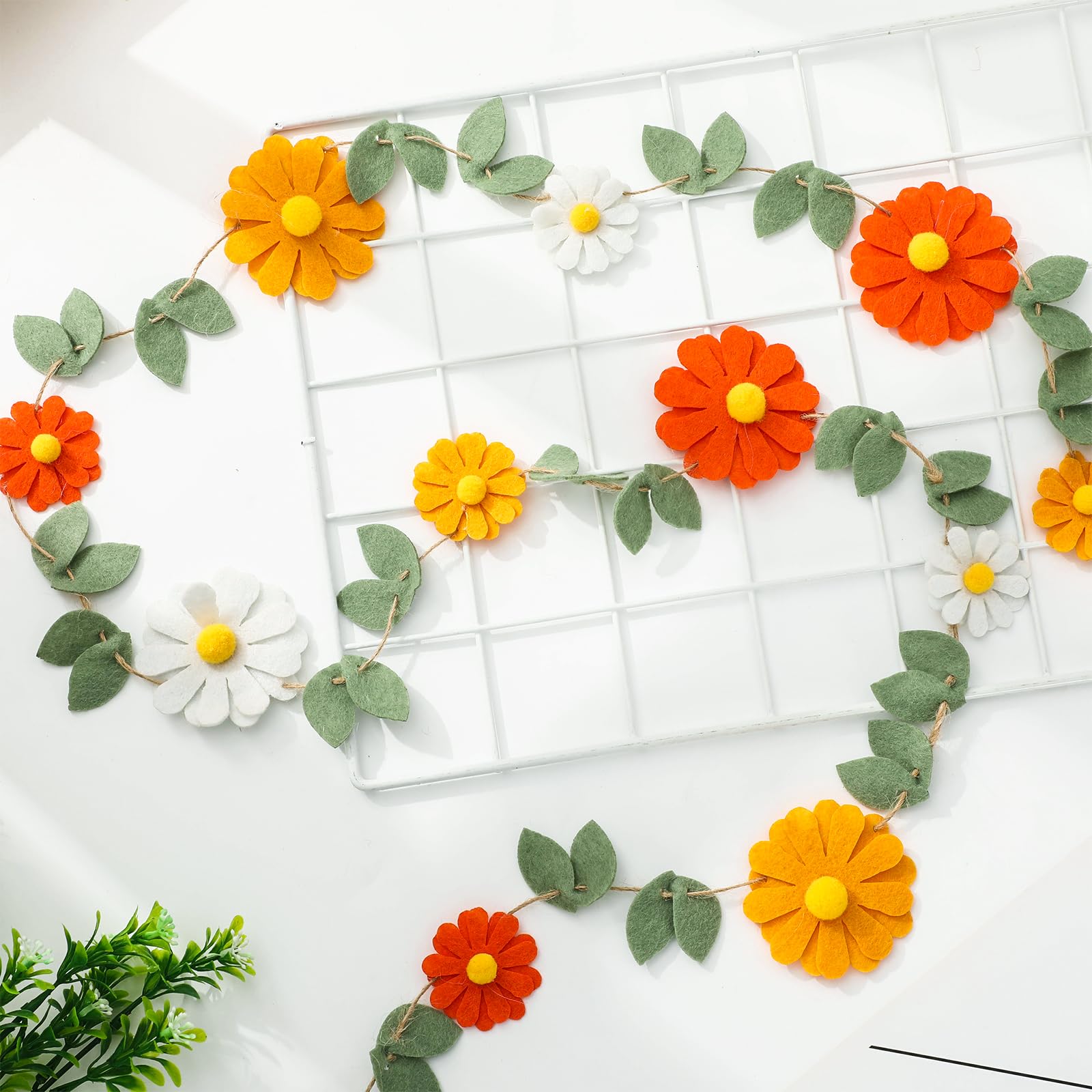 Daisy Hipster Hanging Banner- Our Garland Hippie Party