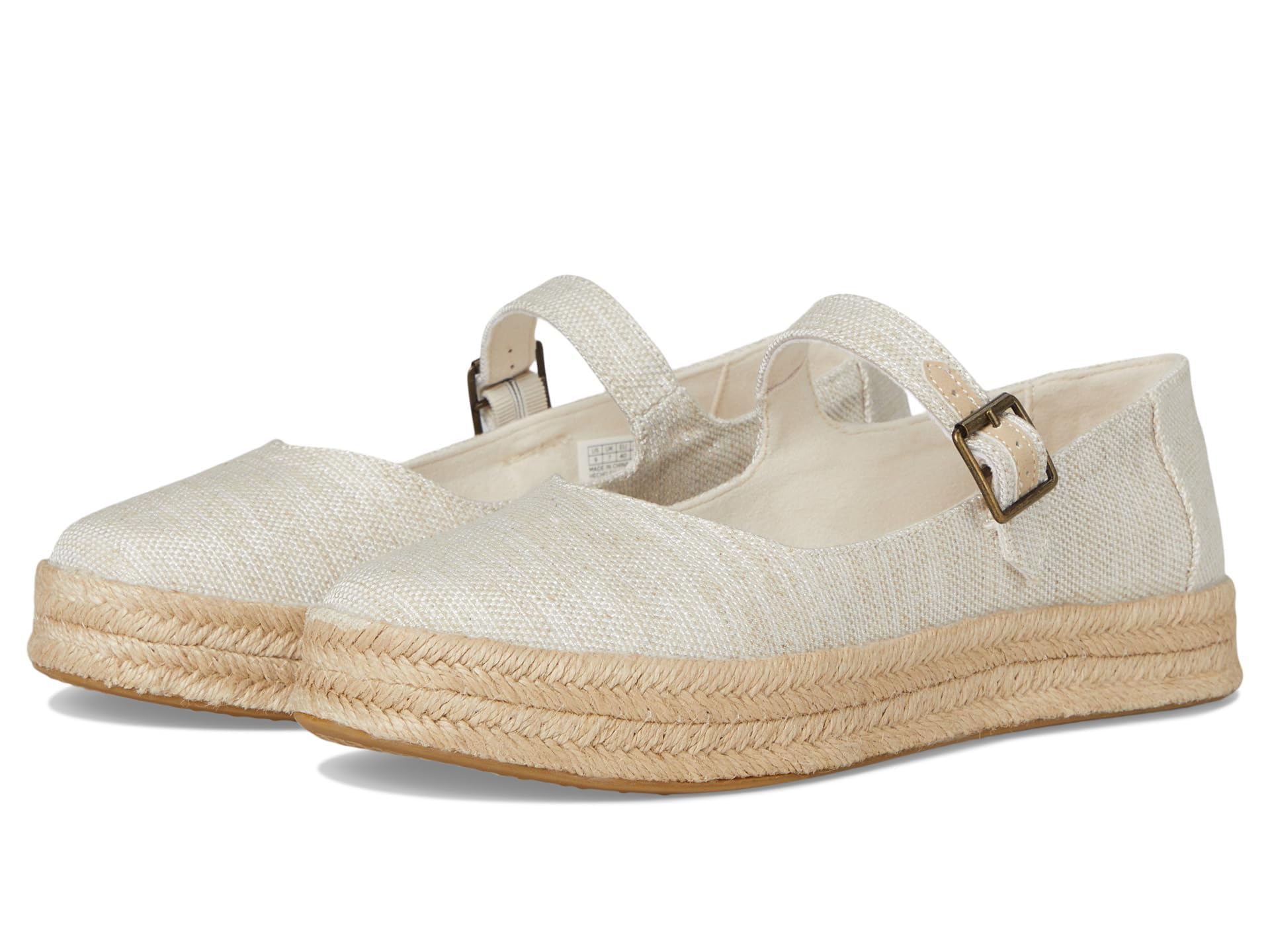 Toms Womens Carolina Mary Jane Espadrille Wohnungen Casual - Braun