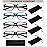 Readersoul 4-Pack Reading Glasses Blue Light Blocking for Men,Comfort Lightweight Eyeglasses Flexible Spring Hinge,Anti Eyestrain/Glare Filter UV Ray Computer Readers(3.0X)
