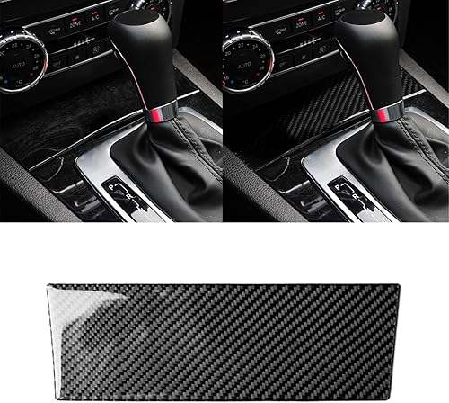 Miniatura 8 de para Mercedes-Benz Clase C W204 2007-2013 Consola Central de Fibra de Carbono Suave Real Panel de Cambio de Marchas Kit de Cubierta Envolvente