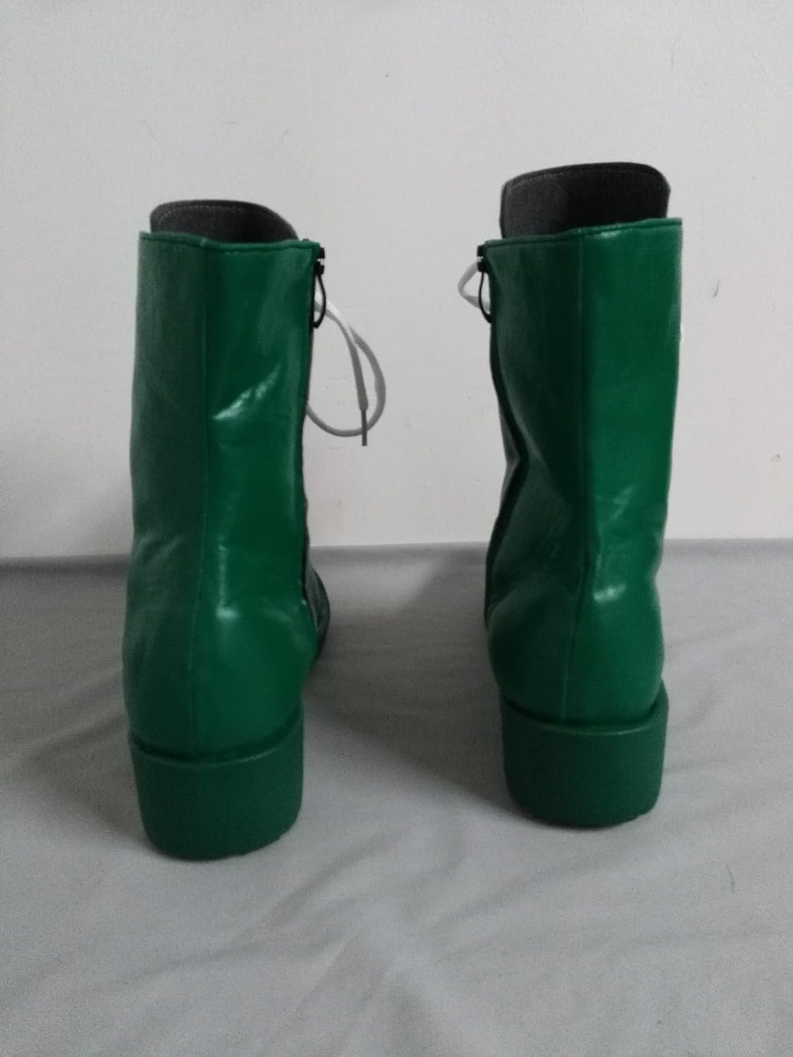 Yuancoser Women Green Cosplay Shoes Anime Lace-up Ankle Boots