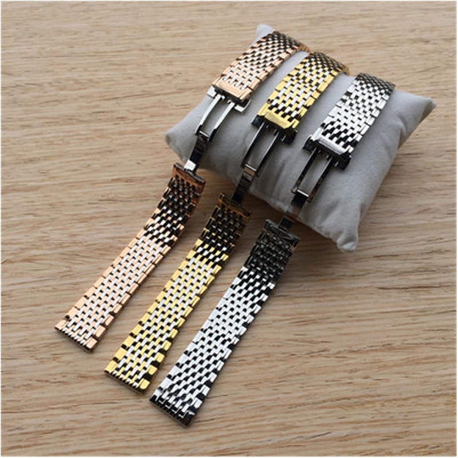 SDFFGHJ Watch Accessories Professional Compatible with Longines L4 Series Women Men Wrist Band Solid Stainless Steel Strap Thickness
