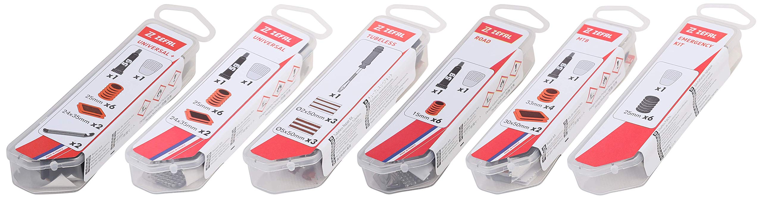 Kit Riparazione Forature Bici ZEFAL | Pack Da 3 Confezioni | Con Toppe, Colla E Raspa | Made In France - Foto 3