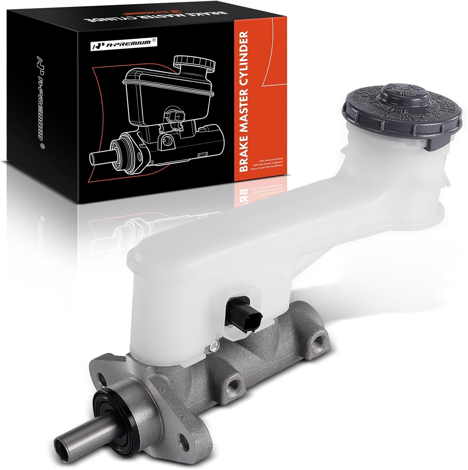 A-Premium Brake Master Cylinder with Reservoir and Sensor Compatible with Honda Vehicles - Element 2003 2004 2005 2006 - Replace# 46100SCVA51
