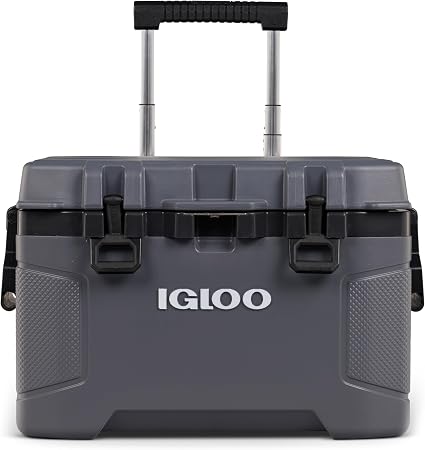 Igloo Trailmate 52Qt Wheeled Cooler, Insulated Hard Shell Ice Chest,