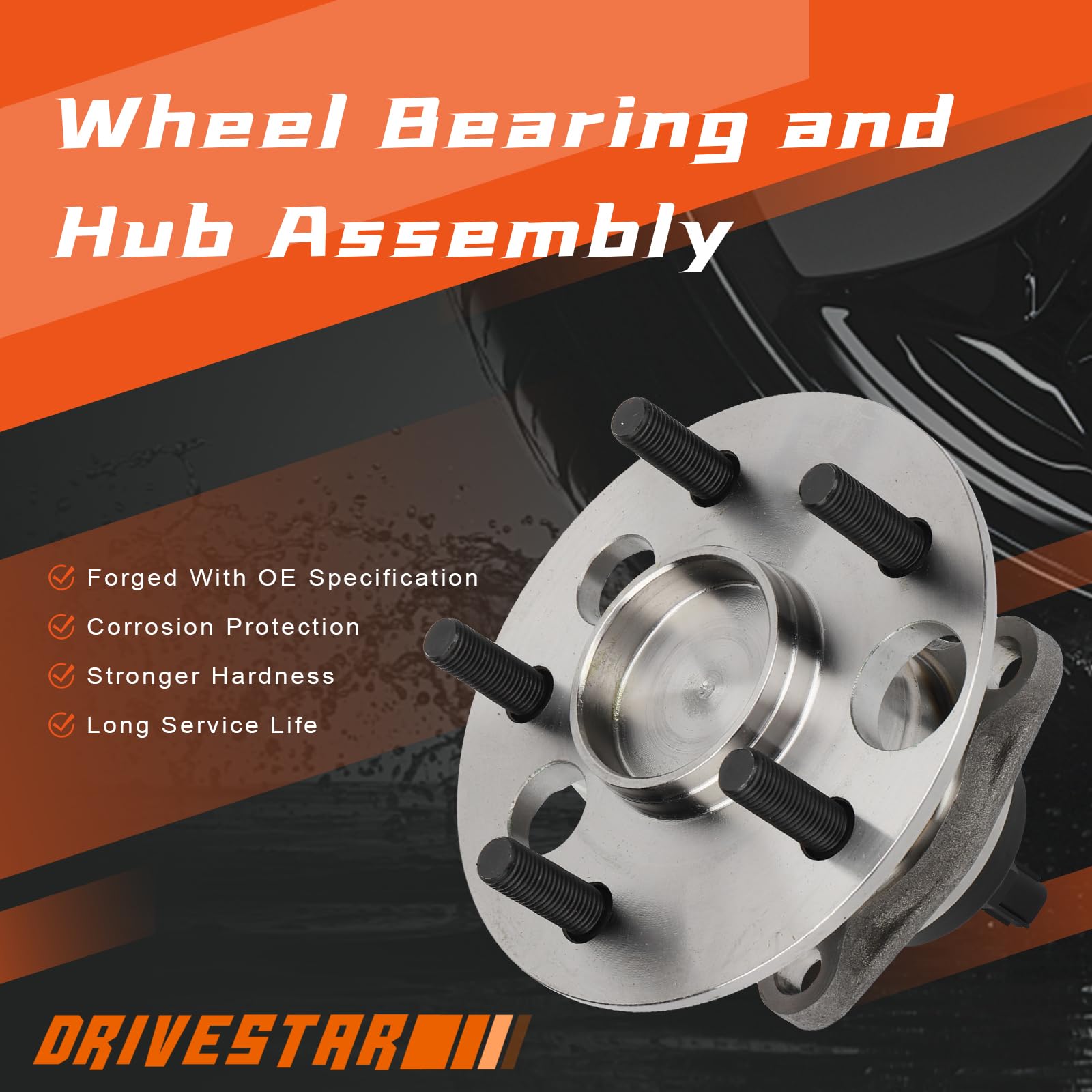 Amazon.com: DRIVESTAR 512418 Rear Wheel Hub & Bearing Assembly for