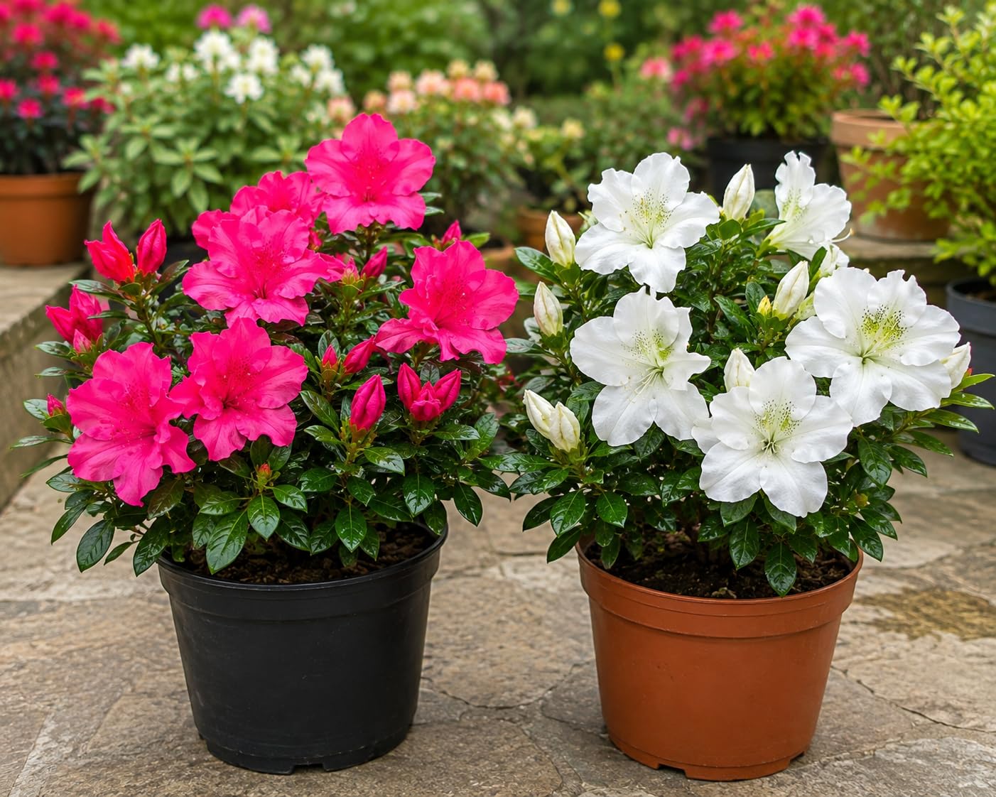 Azalea Flower Plant Live – Easy Care Flowering Plant for Home Garden Azalea Flower Plant Live | Ornamental Flowering Shrub | Outdoor & Balcony I Indoor Garden Plant Pack of 2-image-4