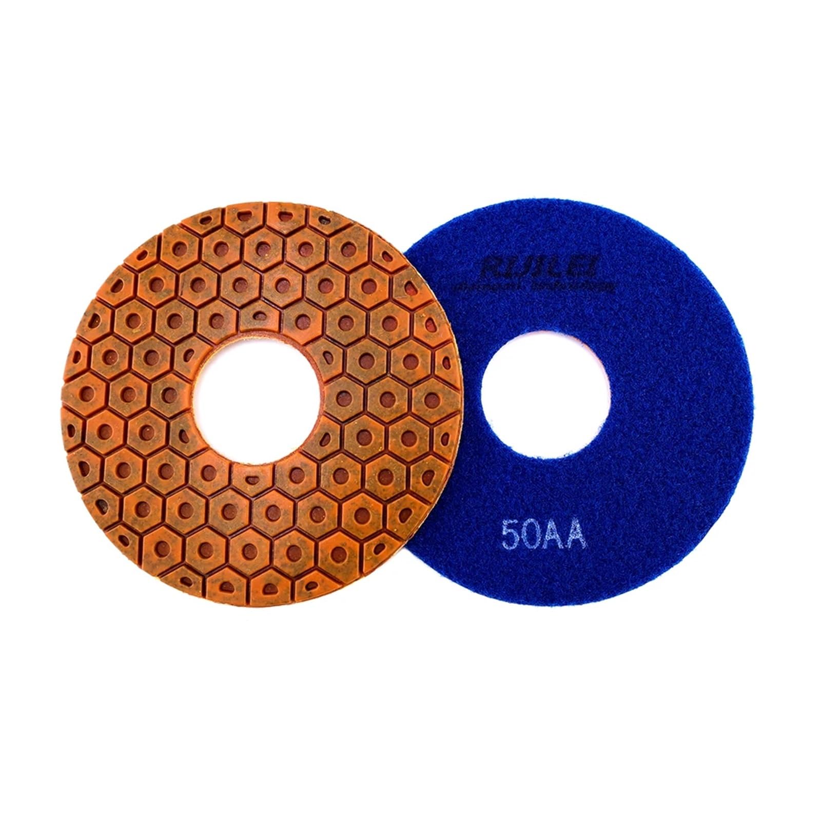 4 Uds. Almohadillas de pulido de diamante de unión de cobre de 6 pulgadas almohadilla for pulido de mármol húmedo for disco de molienda de suelo de hormigón de granito wanglan (Size : 50, Co