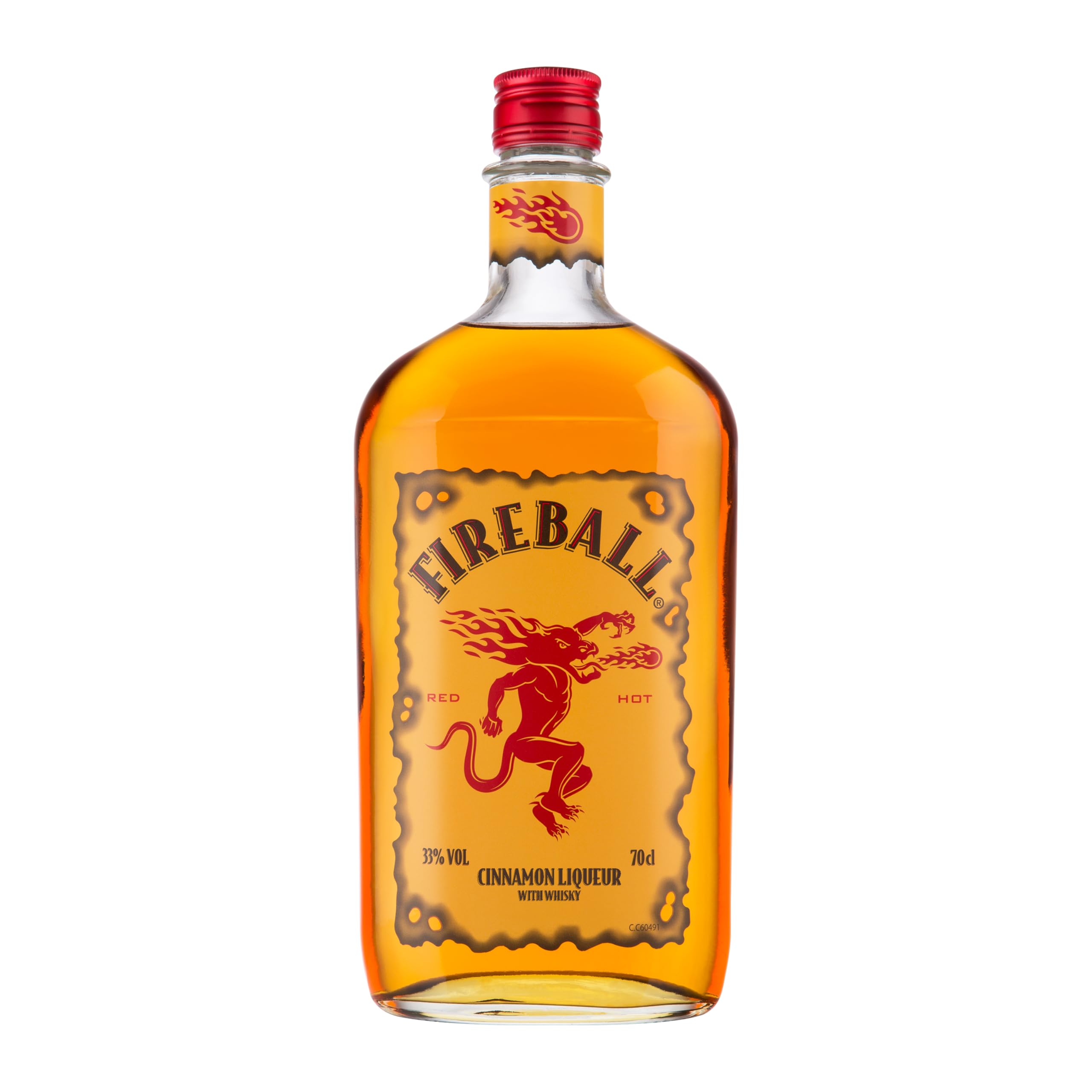 Fireball Cinnamon Whisky Liqueur, 70cl