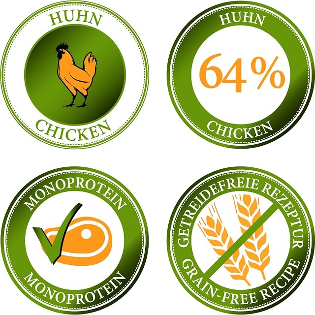 Foto 8 de 8 de Bellfor Comida Húmeda sin Cereales para Perros con Pollo - Menú de Campo Libre 6x800g