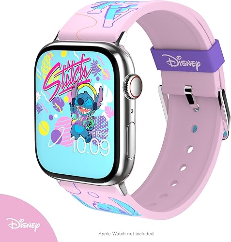 Miniatura 4 de MobyFox x Correa de Disney para Apple Watch  Lilo & Stitch (Aloha)  Correa de reloj inteligente con licencia oficial, compatible con todos los
