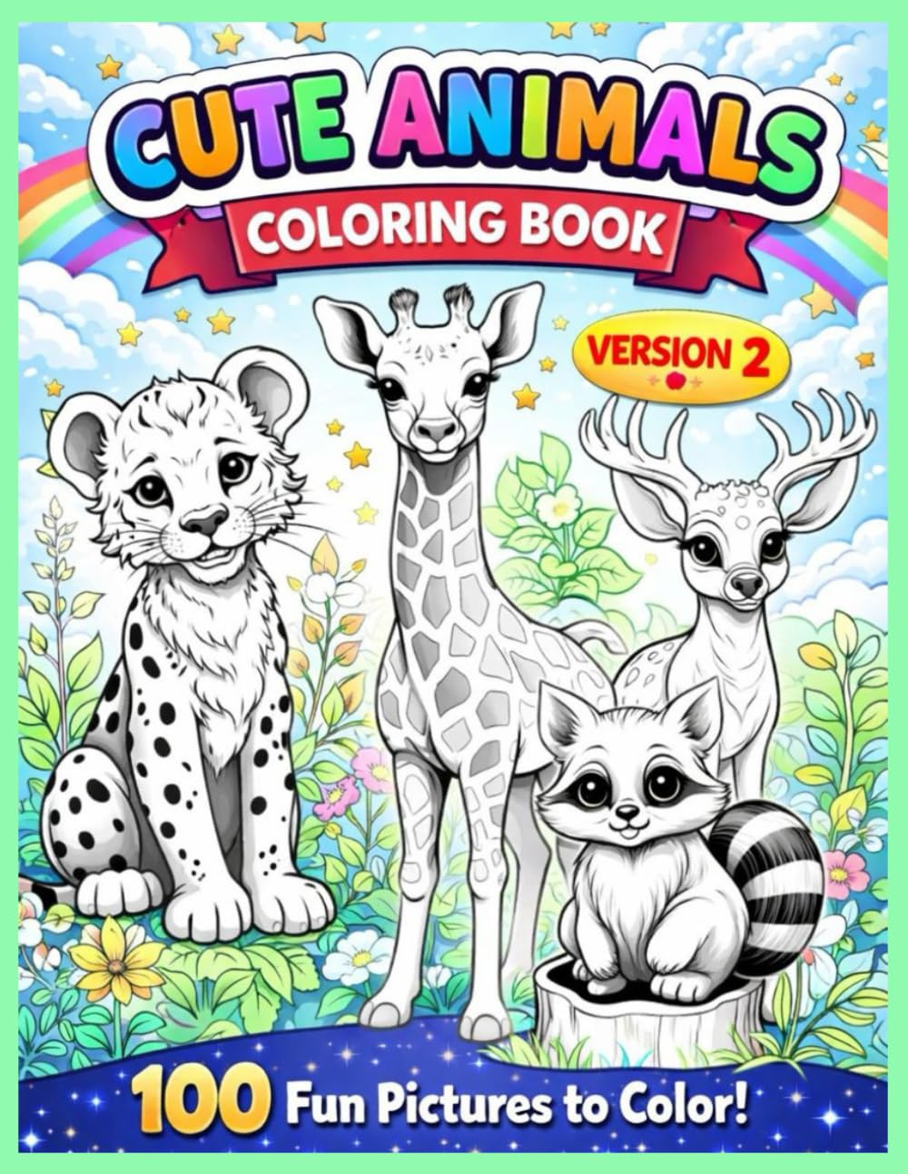 Little Critter Coloring Adventure: 100 More Adorable Animal Coloring Pages for Kids - Version 2