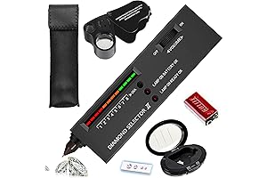 YHKJ High-Accuracy Jewelry Double Checker: Diamond Detector Magnifying Eye Loupe