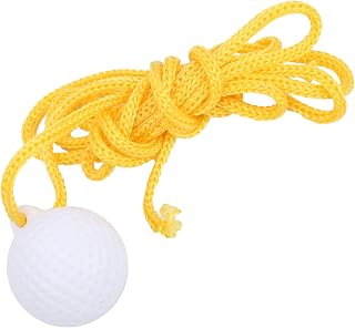 ABS Portable Golf Swing Practice Ball with String, Rope Golf Ball Fly Swing Training Cord Ball, Golf Fly Rope Driving Ball, Golf Training Ball Accessories, Aids Equipment for Beginner Golf Training