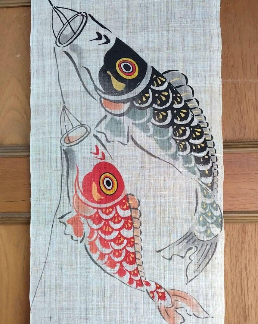 型染タペストリー40・ほたる 京都くろちく くろちく タペストリー