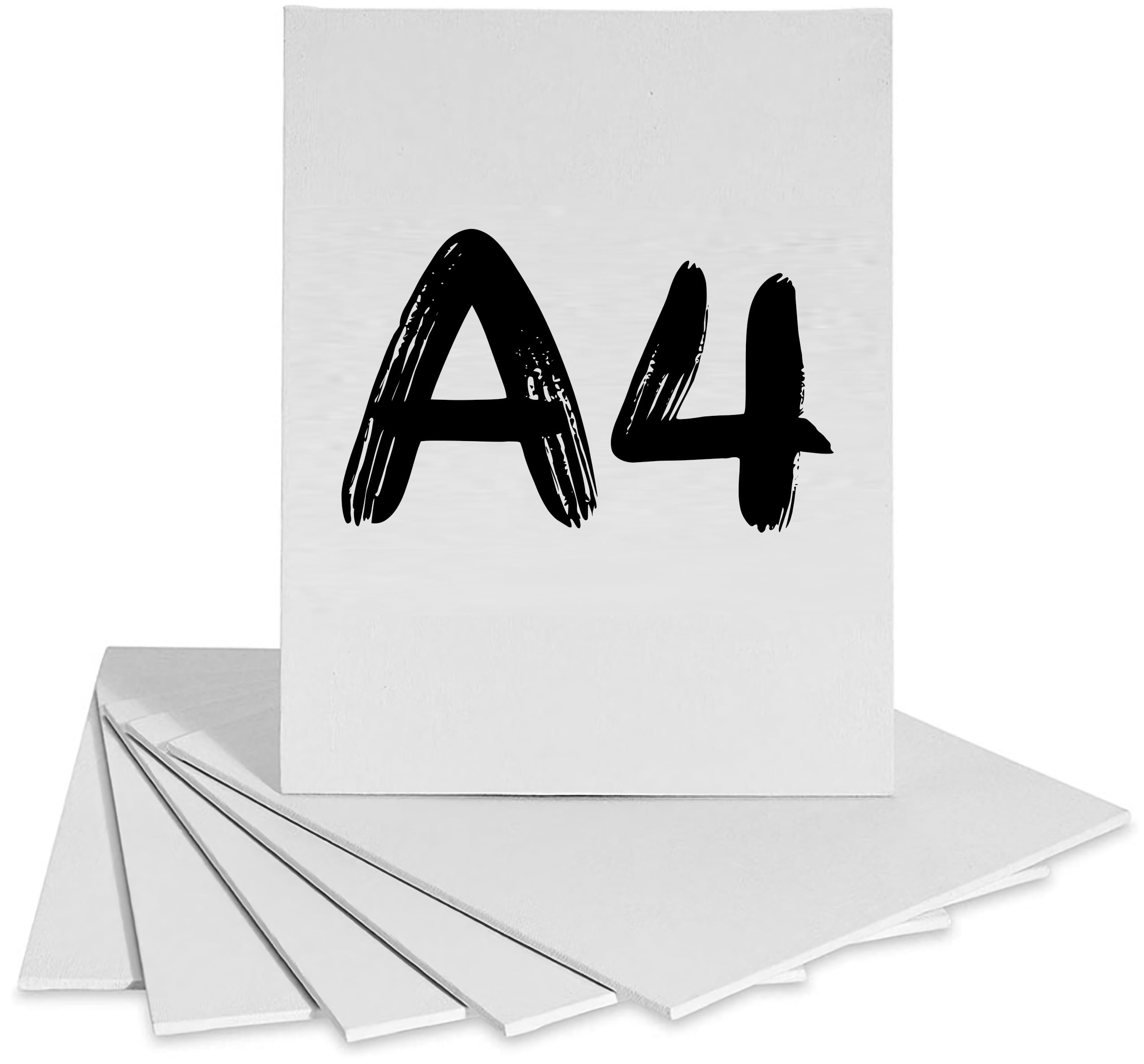 Quickdraw White A4 Canvas Board – 21Cm X 29Cm Artist Painting Panel – Premium Triple Primed Cotton Blank Canvas Boards For Acrylic & Oil Paint – Acid-Free Art Canvases For Painting