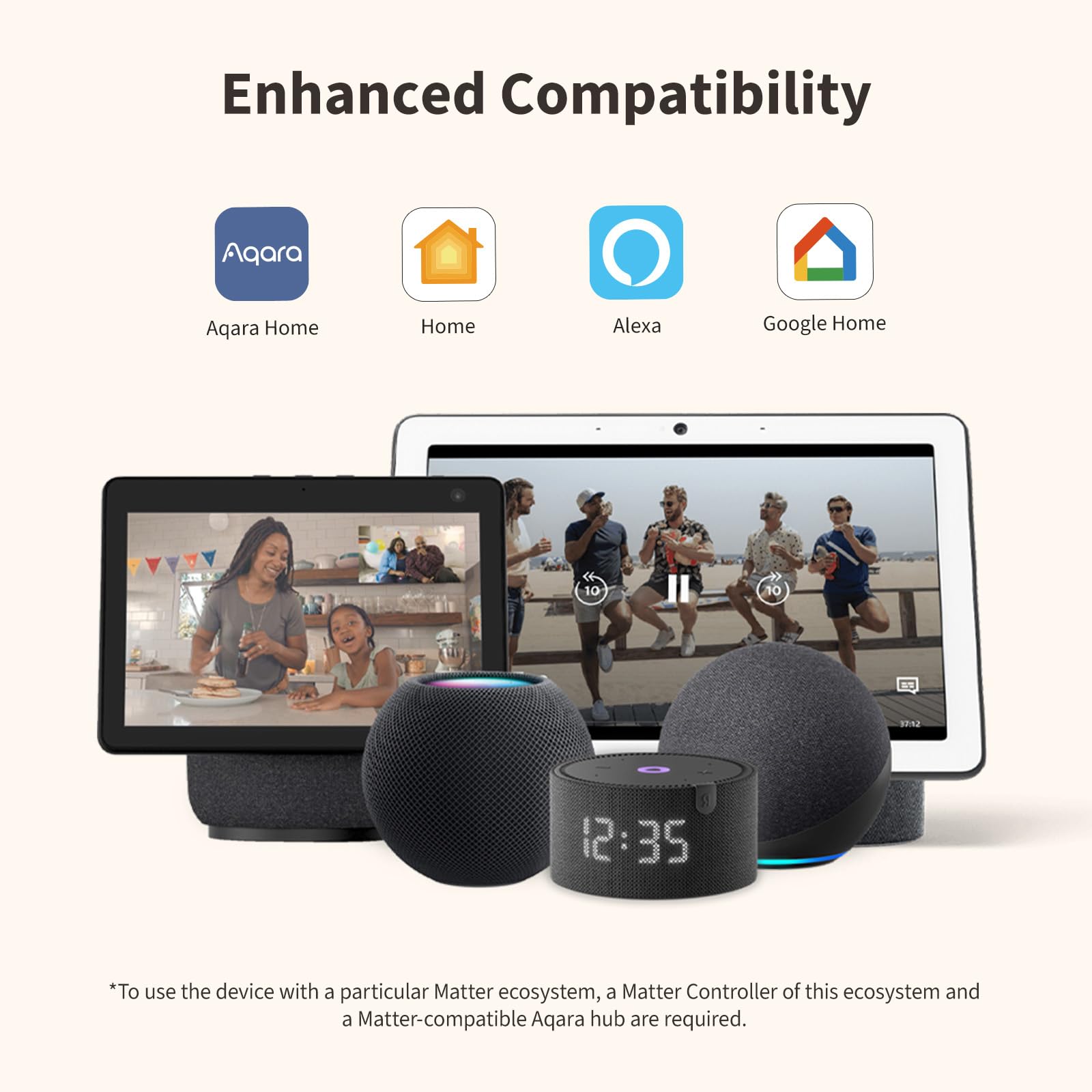Aqara Capteur de vibration T1, automatisation à triple pulsation, trois réglages de sensibilité, Zigbee 3.0, alertes instantanées, blanc