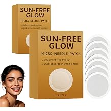 PurevLab Sun Free Glow Patches Sunless Glow Tanning Patches for Natural-Looking Bronzed Skin, Easy-to-Use Glow Patches for Women & Men, Suitable for All Skin Types 2 boxes, 14 Patches