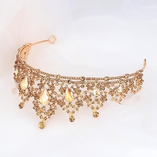 Vista 71 de SuPoo Tiaras para mujer, corona roja, corona de cumpleaños, diadema de cristal, gemas rojas, diamantes de imitación, accesorios para el cabello