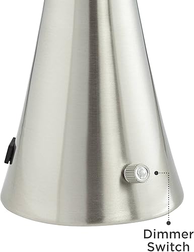 Miniatura 5 de 360 Lighting Karl - Juego de 2 lámparas de mesa modernas de 29 pulgadas de alto con elevadores cuadrados USB y toma de corriente alterna en base