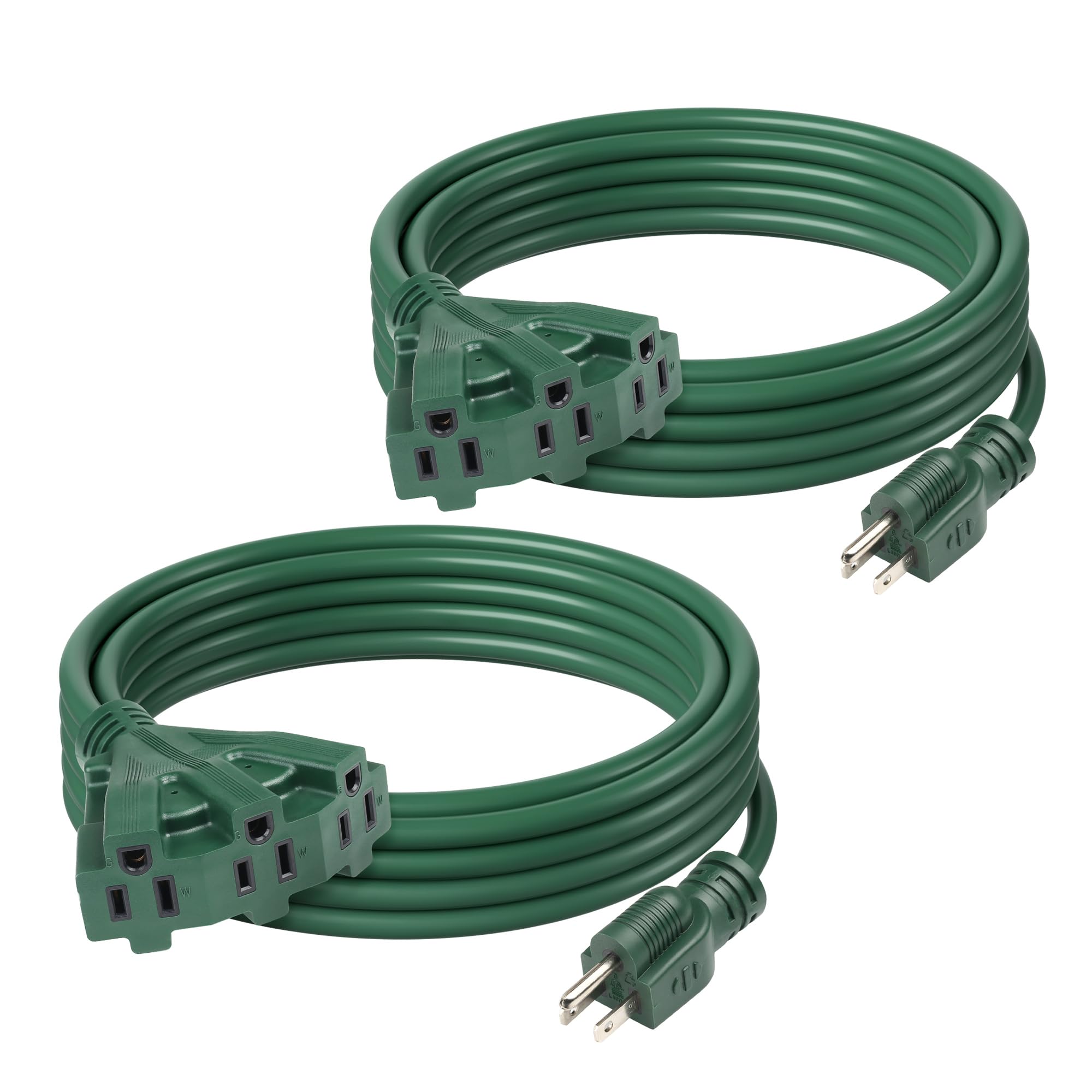 BN-LINK Outdoor Extension Cord 1 to 3 Splitter, Max 13 ft Ex -8