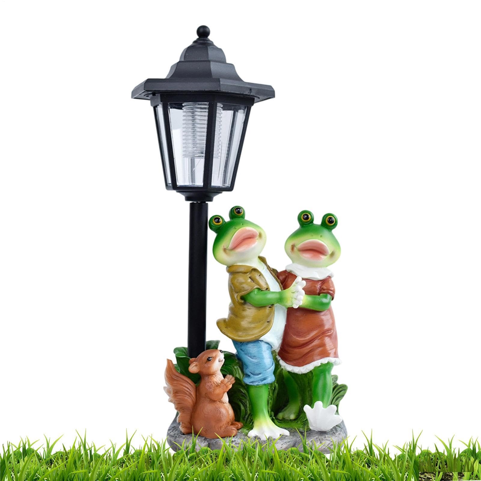 Estatua De Jardín Con Luz Solar Figura Iluminada Impermeable Encendido Y | Estatuas De Exterior Con Linterna Solar Para Balcón, Porche, Patio, Jardín, Pasillo, Patio Trasero,