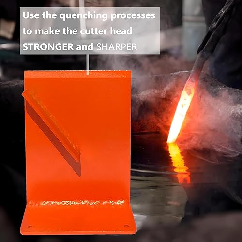 Miniatura 3 de Divisor de leña para leña para estufa de leña, chimenea y hoguera, cuña de división de madera, cuña manual para troncos (negro)