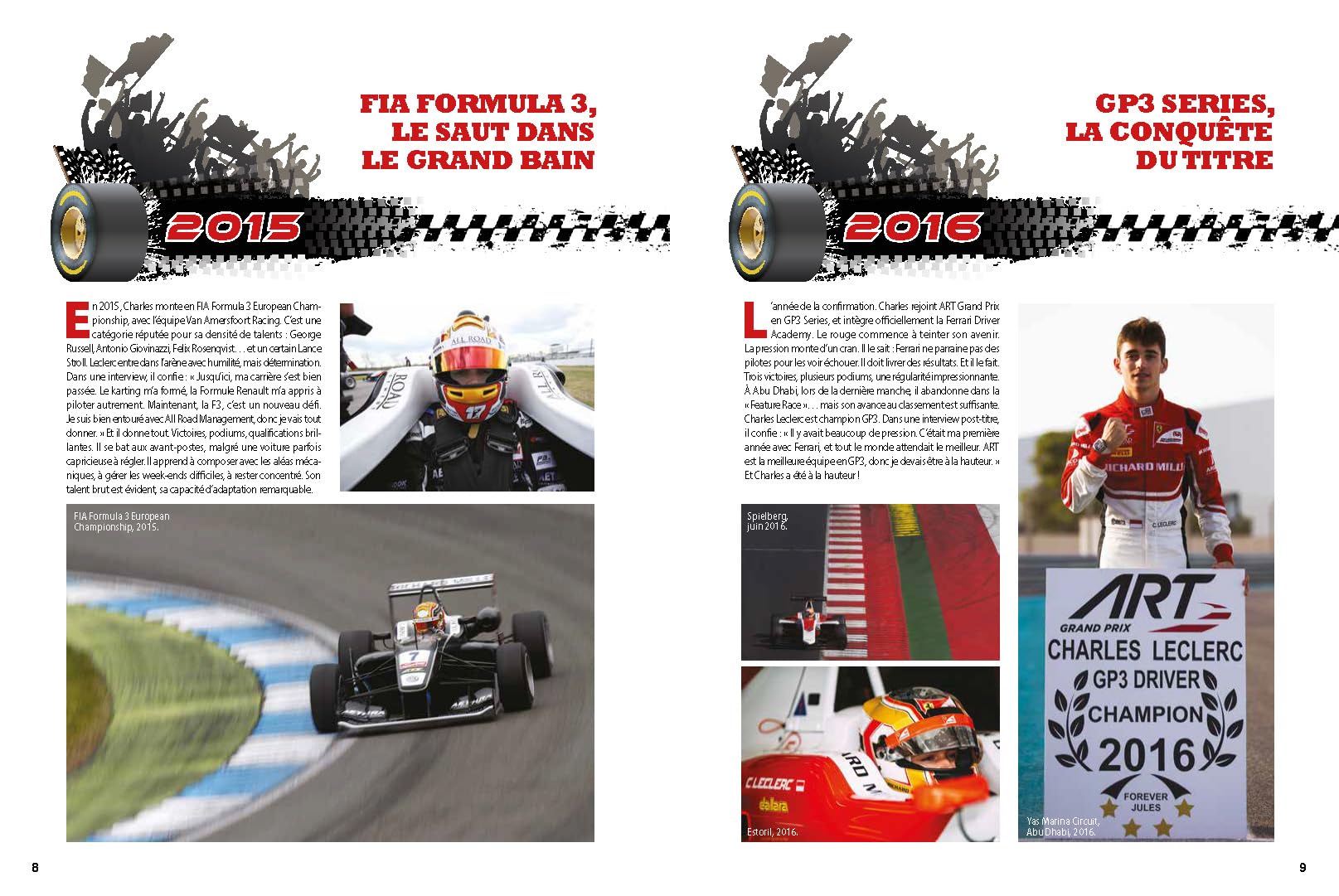 Charles Leclerc - Saison après saison