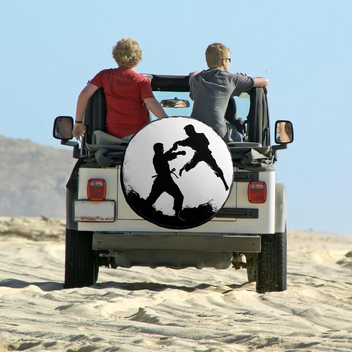 Universal Spare Tire Cover Waterproof Wheel Covers Car Tire Protector Kickboxing Wheel Protector Dustproof Wheels Tires Cover for RV SUV Truck Camper Trailer 28inch