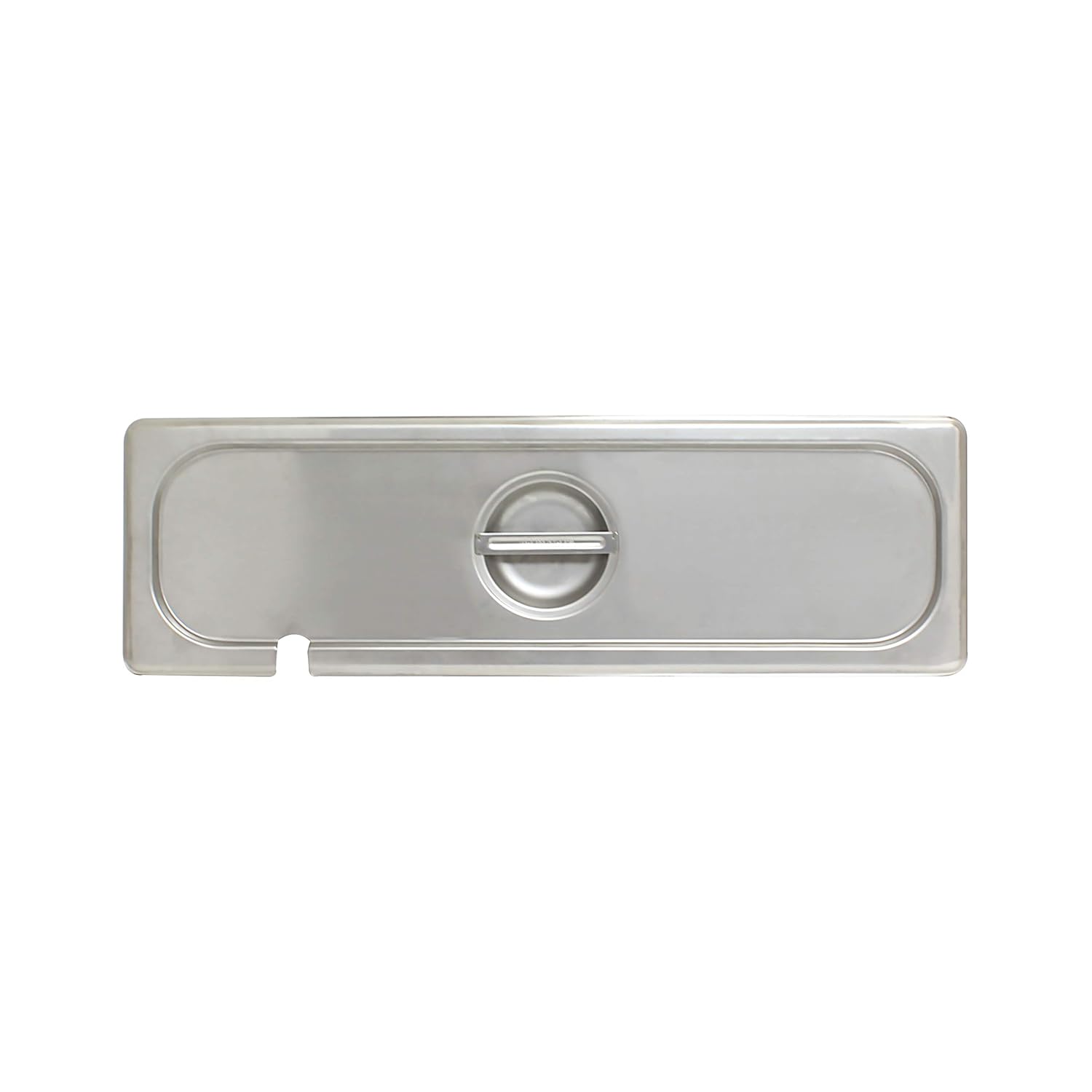 FSE Steam Table Pan Cover Set, 1/2 Size Long, Long Side Slotted with Handle, Reinforced Corners, 24 Gauge, Stainless Steel, NSF, Dishwasher Safe, (Set of 12)