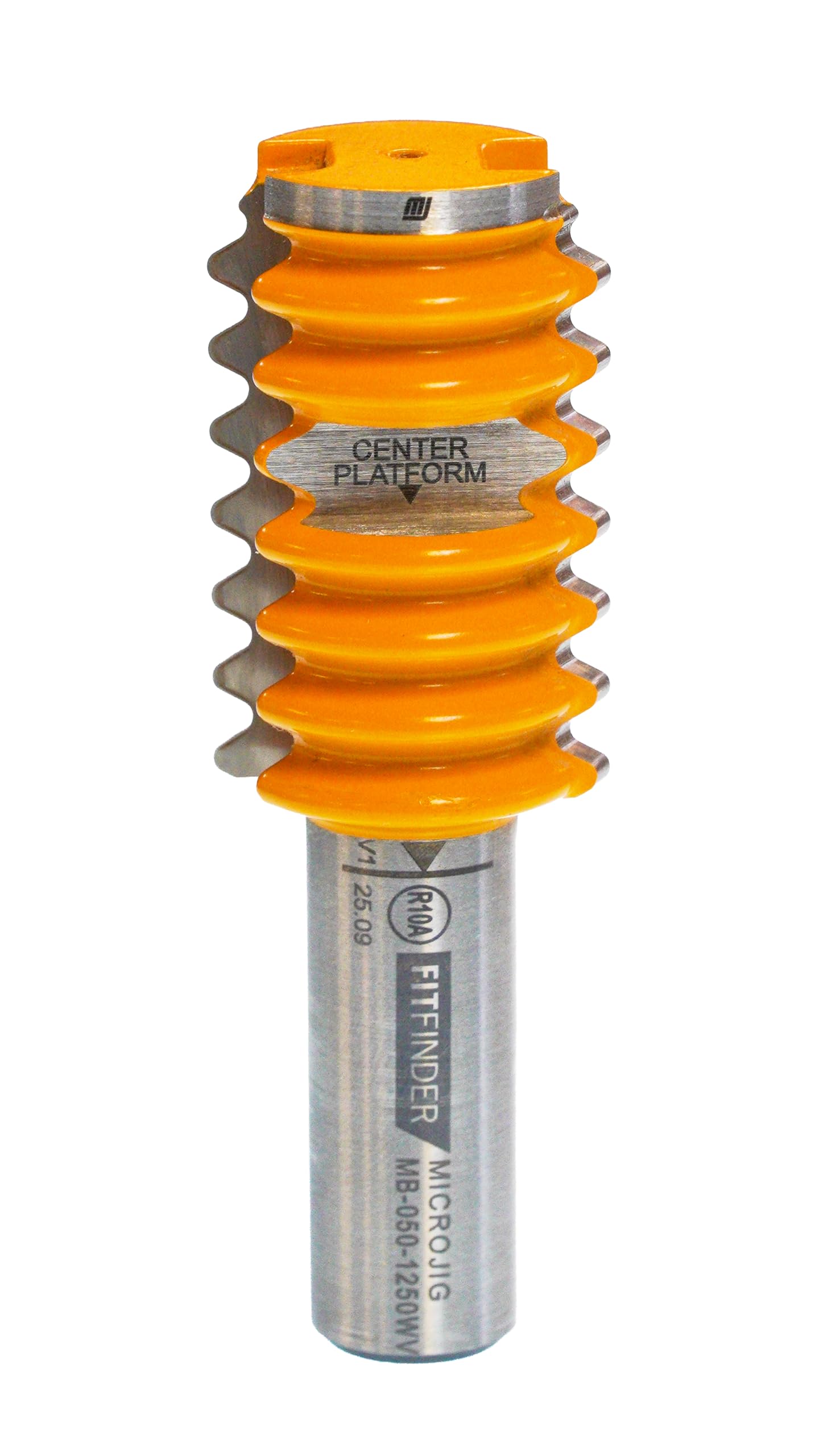 MICROJIG Router Bit, Reversible Wave Glue Joint Cutter for Cabinet, Furniture, Door, Table & Shelf Joinery, Woodworking Tool